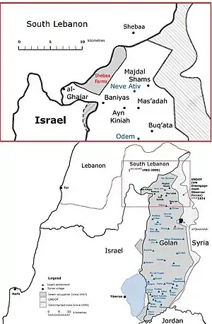 Location of Ghajar