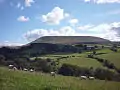 Pendle Hill from the hillside above Twiston Beck.