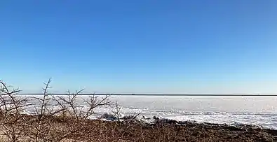 Shelf ice build up on the Sound North of Copenhagen