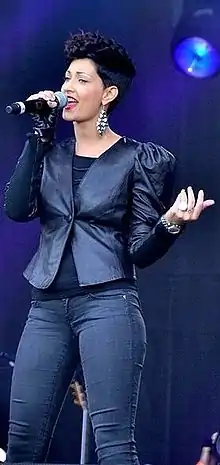 Sheryfa Luna performing in Paris on Bastille Day 2011