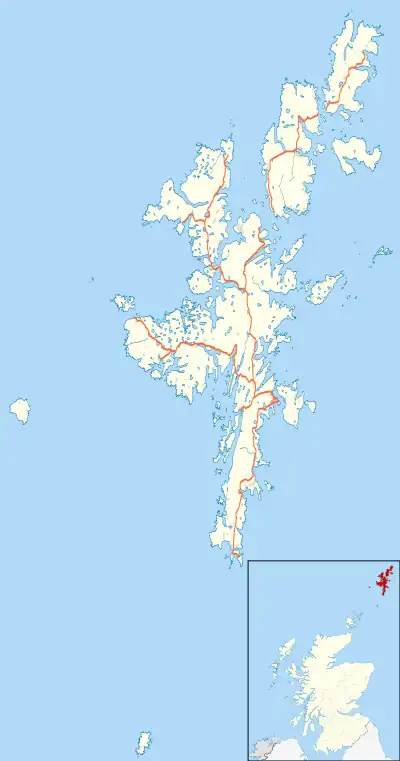 Burravoe is located in Shetland