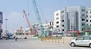 Shihu Road station under construction