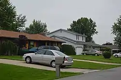 Suburban neighborhood off Bluelick Road