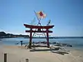 Shinto shrine on Katsuura beach