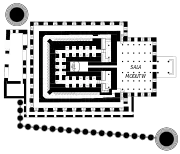 Layout of the temple