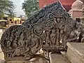 Broken Makara torana. On the right side Narasimha slays Hiranyakashipu.