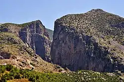 Gradec Cliffs near Çorovodë