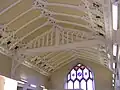 Darwin Room ceiling showing heraldic shields