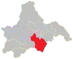 Location of Shuangliu in Chengdu