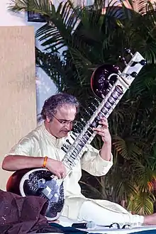 Shubhendra Rao performing at the residence of Brazilian Ambassador to India