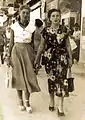 Shulamit Aloni as a young woman with her mother.