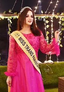 Roy during Miss Trans Pakistan