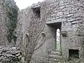 The two storey side chapel of Kilkeedy Church (see the corbels)