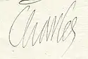 Charles IX's signature