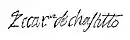 Odet de Coligny's signature