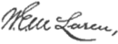 William Edward McLaren's signature