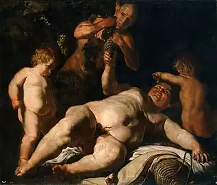 Cesare Fracanzano – Drunken Silenus, c. 1630–1635