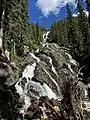 Silvertip Falls, over 200 metres tall