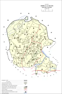 Map of Simri in Simri block