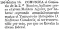 Lieutenant of Rebajados Sinforoso Canaveris October 16, 1840