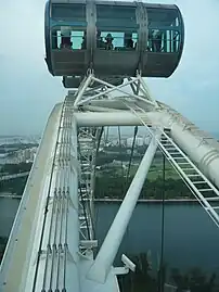 Exterior view inside a capsule