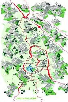 Sinixt territory map