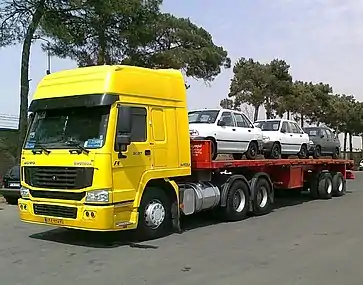 A 10x10 Sinotruk Howo truck in use in Iran