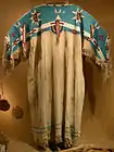 Sioux dress with fully beaded yoke.