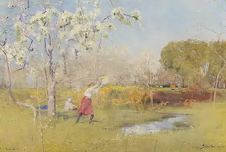 Arthur Streeton, Butterflies and blossoms, 1889, National Gallery of Victoria