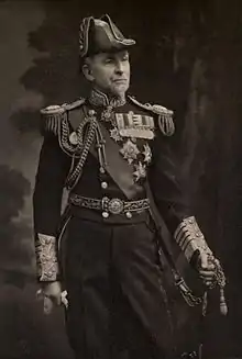 Sir Edward Seymour in 1911. Until 1956, Royal Navy officers in full-dress wore cocked hats.