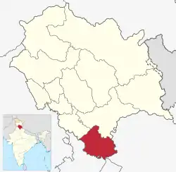 Location in Himachal Pradesh