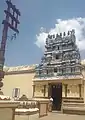 Inner gopura and flagpost