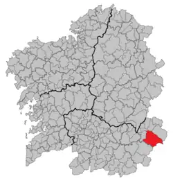 Location in Galicia