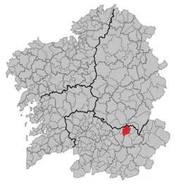 Location in Galicia