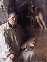 Anders Zorn, Self-portrait with a Model, 1896