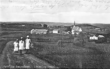 Skaun Church and school.  circa 1920