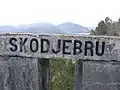 Skodjebru name plate