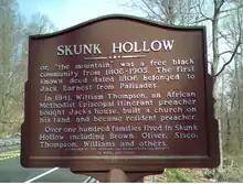 Skunk Hollow Marker