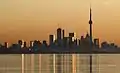 Toronto skyline taken from Colonel Samuel Smith Park in Etobicoke