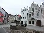 Houses with sgraffito facades