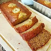 Filipino banana bread (often called "banana cake")