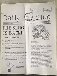 Page 1 of the Daily Slug