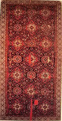 Type I small-pattern Holbein carpet, Anatolia, 16th century.