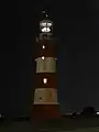 The tower lit by candles in 2009 to mark its 250th anniversary