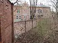 The wall of the Jewish cemetery on Spokojna Street