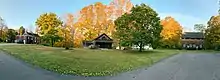 One hundred eighty degree view of the Smith Tavern Educational Complex