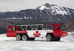 Terra Bus on the Athabasca Glacier in 2010