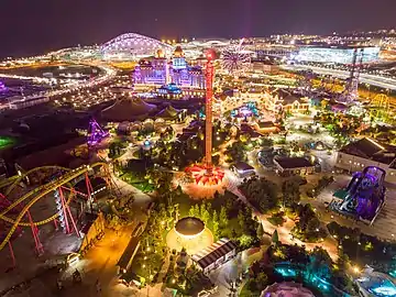 Sochipark in the evening