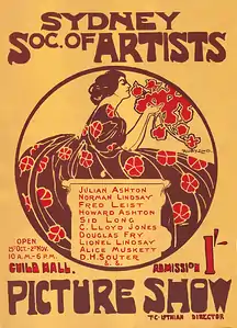 Society of Artists exhibition poster, 1907