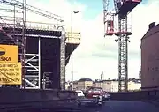 During construction work, 1985